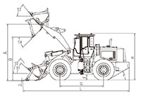12 Wheel Loader 767KV, Tier 2, Operating Weight 21000kg, Rated Load 178kW, 239hp, Bucket Capacity 3.3-5.5m3