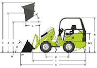 40 Eletric Wheel Loader 805E Drawing