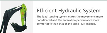 Electric Mini Excavator 18E Characteristics Efficient Hydraulic System