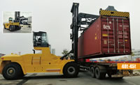 10 Logistics Heavy Forklift HNF Series 40t 45t with Container Reach Spreader