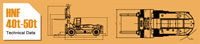 10 Logistics Heavy Forklifts HNF Series 40t 50t Technical Datas
